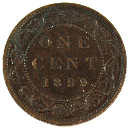 1899 Canada 1-cent AU-UNC (AU55)