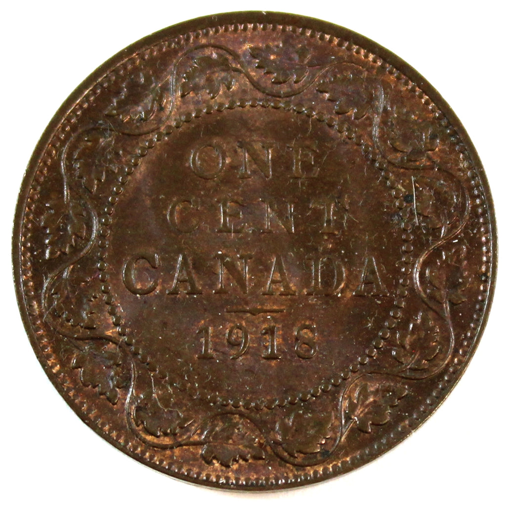 1918 Canada 1-cent Brown UNC+ (MS62)
