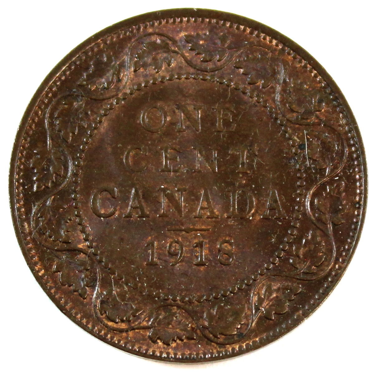 1918 Canada 1-cent Brown UNC+ (MS62)