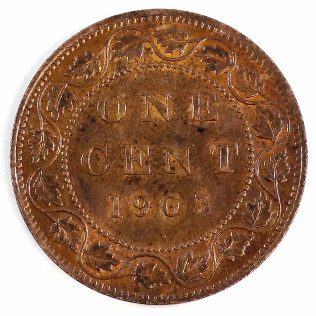 1903 Canada 1-cent Brilliant Uncirculated (MS63) R&B $