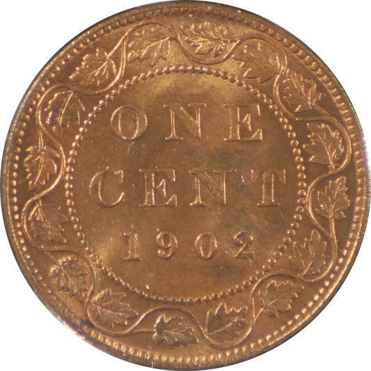 1902 Canada 1-cent Choice Brilliant Uncirculated (MS64) $