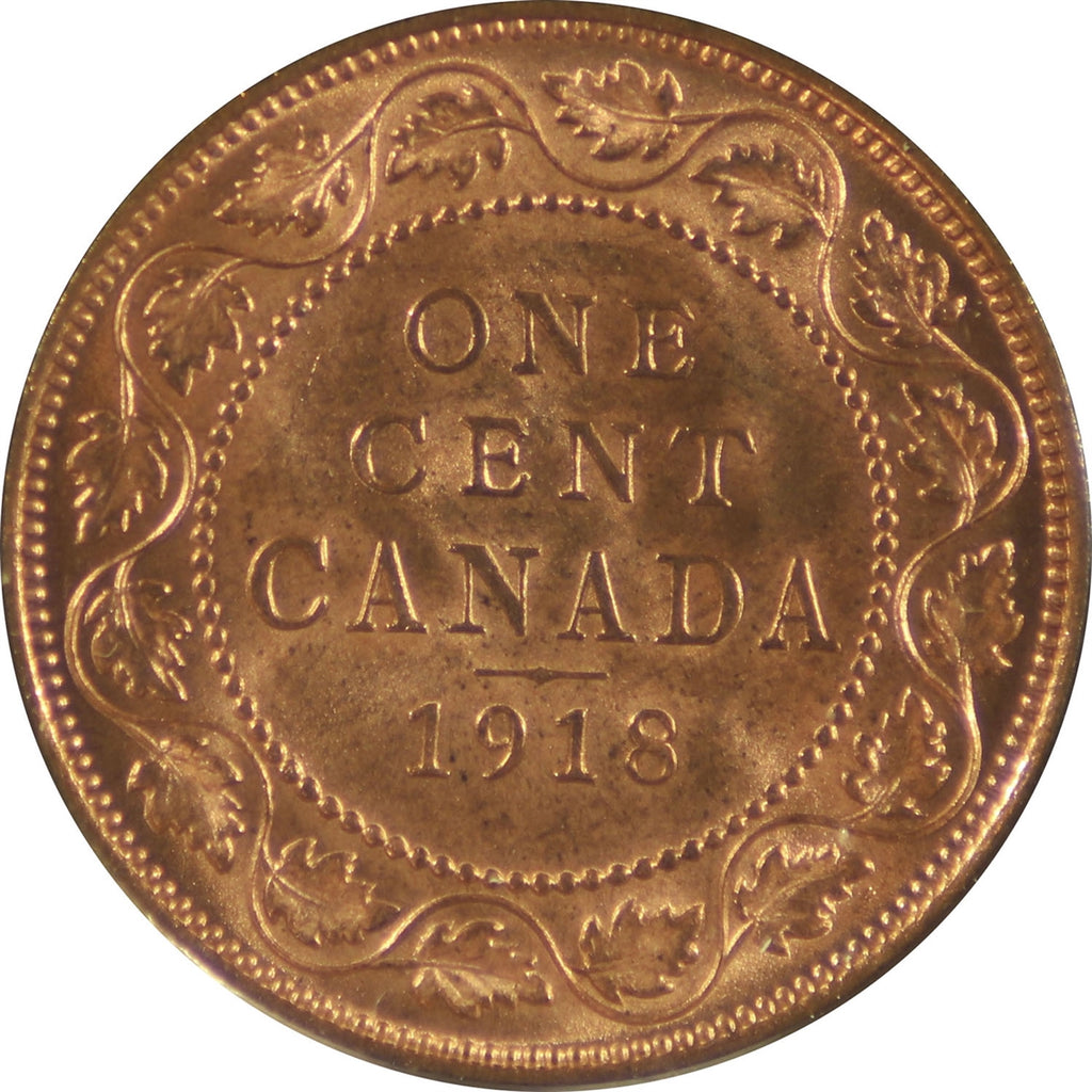 1918 Canada 1-cent Choice Brilliant Uncirculated (MS64) $