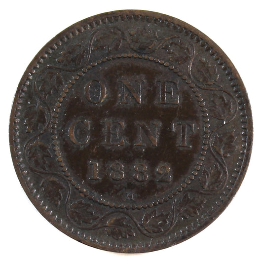 1882H Obv. 1a Canada 1-cent Extra Fine (EF40)
