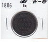 1886 Obv. 1a Canada 1-cent VF-EF (VF30)