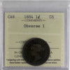 1884 Obv. 1 Canada 1-cent ICCS Certified G6