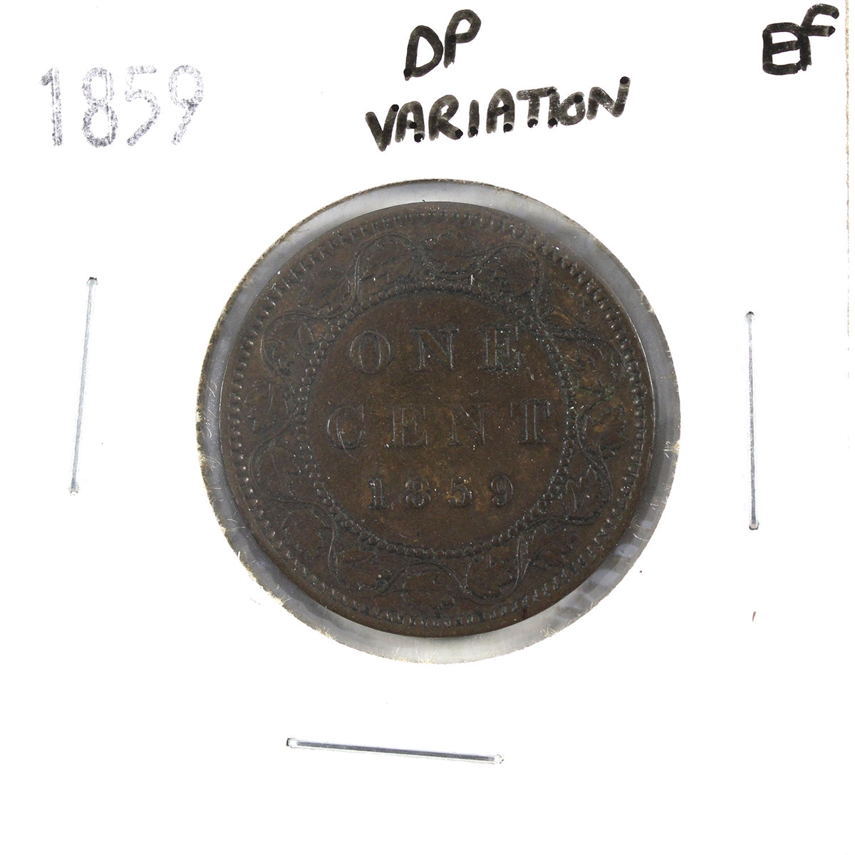 1859 DP Variation 1-cent Extra Fine (EF40) $