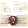 1955 SF, Large Denticles Canada 1-cent ICCS Certified PL66 Red, Heavy Cameo