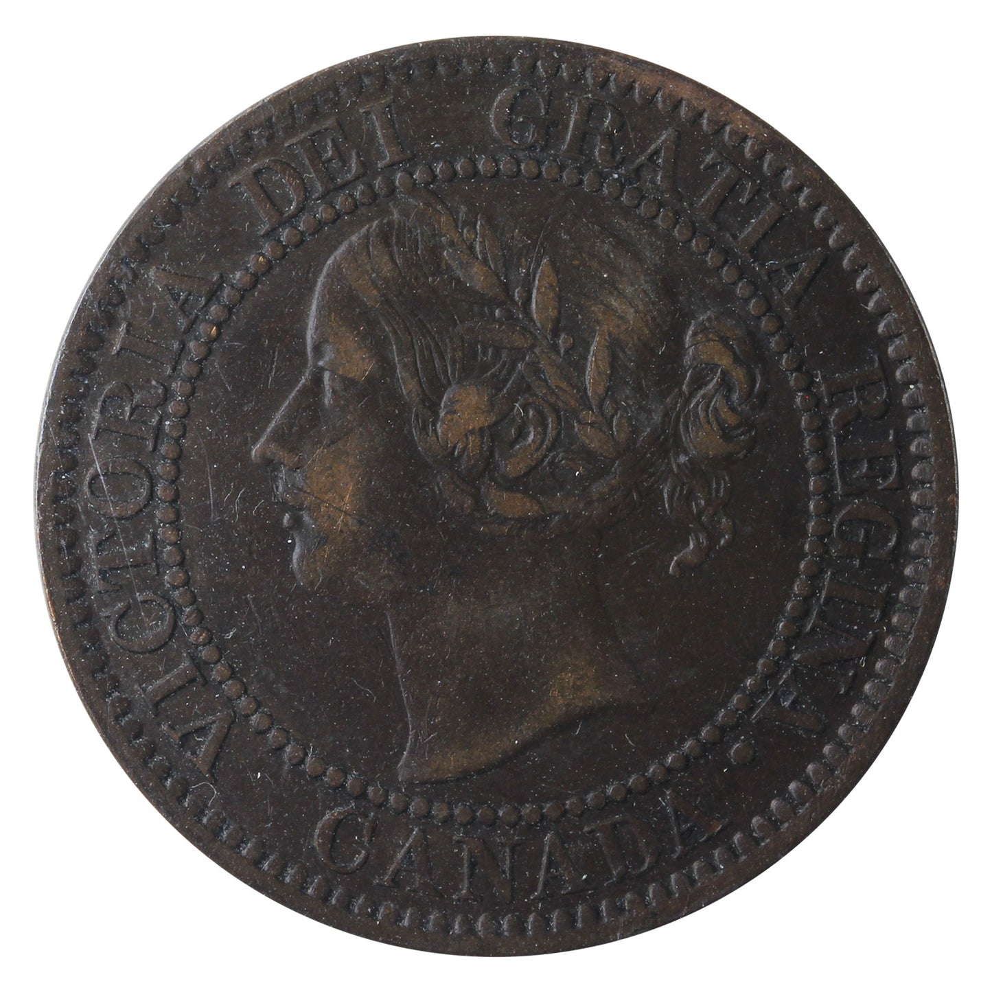 1859 DP N9 #4 Canada 1-cent ICCS Certified VF30