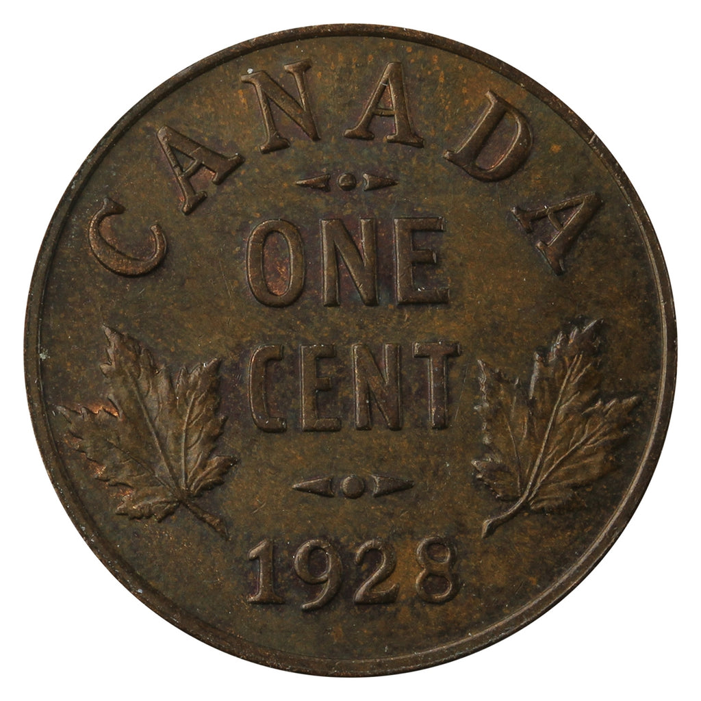 1928 Canada 1-cent UNC+ (MS-62) Red & Brown
