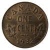 1932 Canada 1-cent UNC+ (MS62) Red & Brown