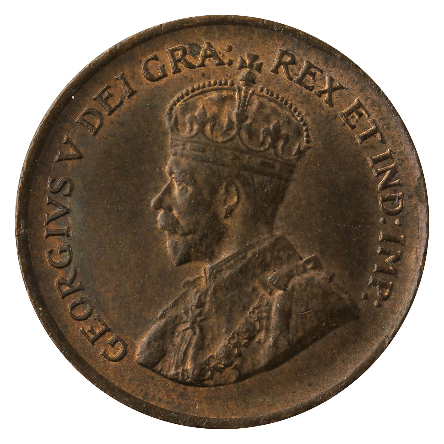 1932 Canada 1-cent UNC+ (MS62) Red & Brown