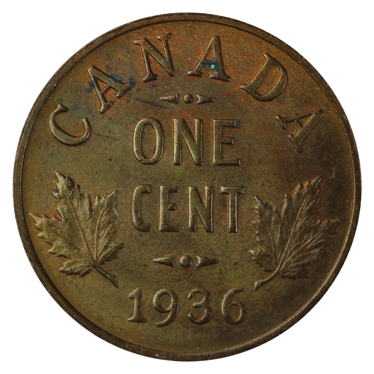 1936 Canada 1-cent UNC+ (MS62) Lustrous