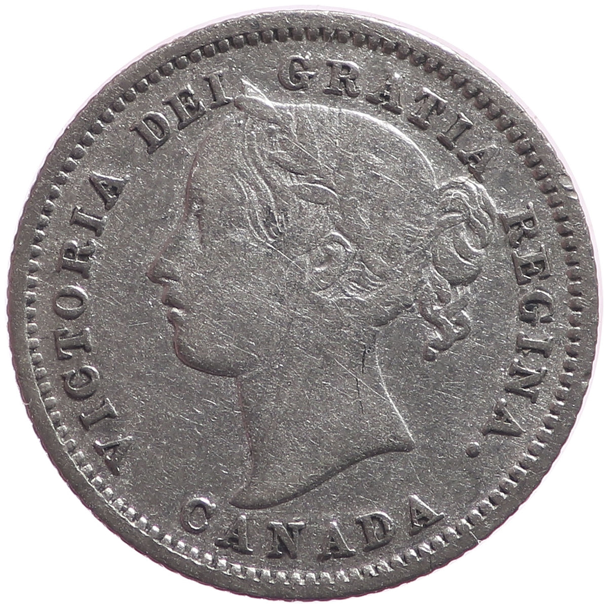 1858 Canada 10-cents VG-F (VG10) $