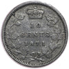1871H Canada 10-cents Fine (F12) $