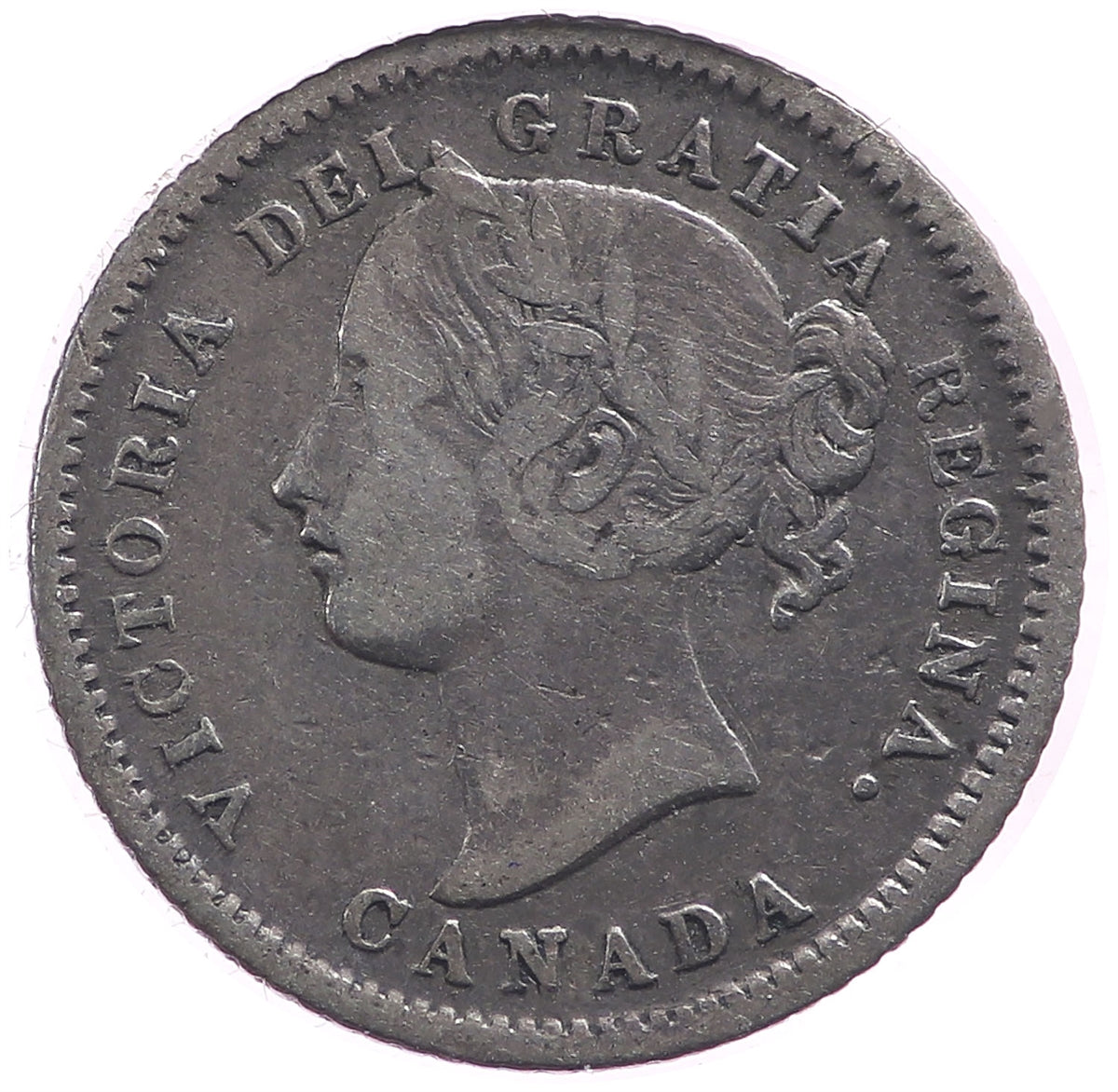 1874H Canada 10-cents Fine (F12)