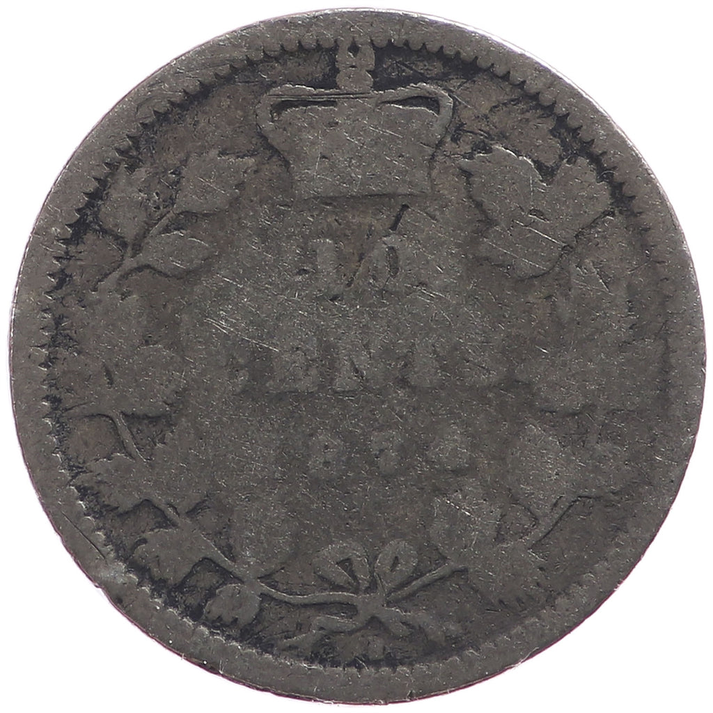 1874H Canada 10-cents About Good (AG3)
