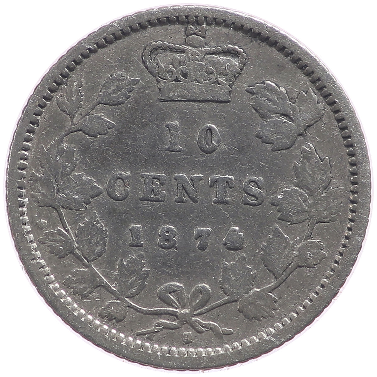 1874H Canada 10-cents VG-F (VG10)