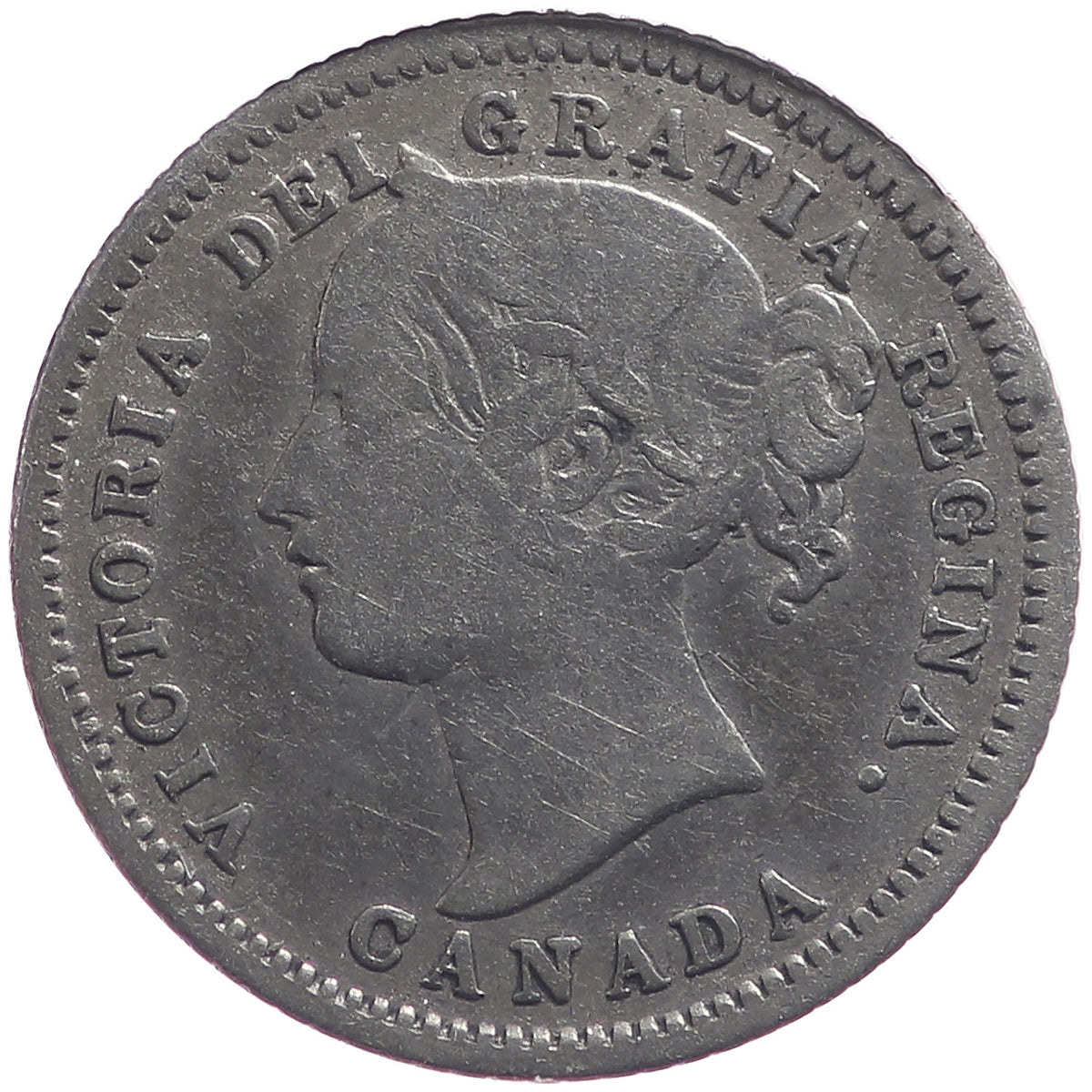 1874H Canada 10-cents VG-F (VG10)
