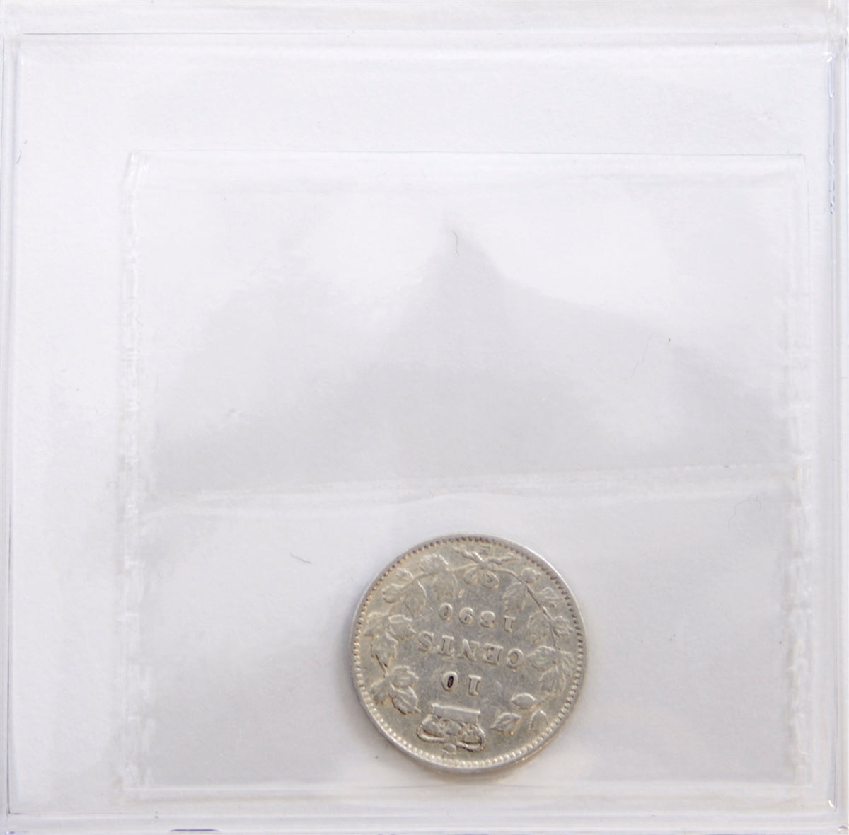 1890H Canada 10-cents ICCS Certified F15