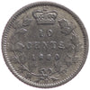 1880H Obv. 2 Canada 10-cents VG-F (VG10) $
