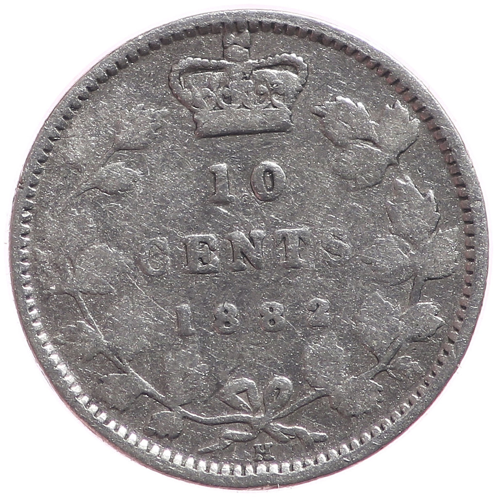 1882H Canada 10-cents G-VG (G6)