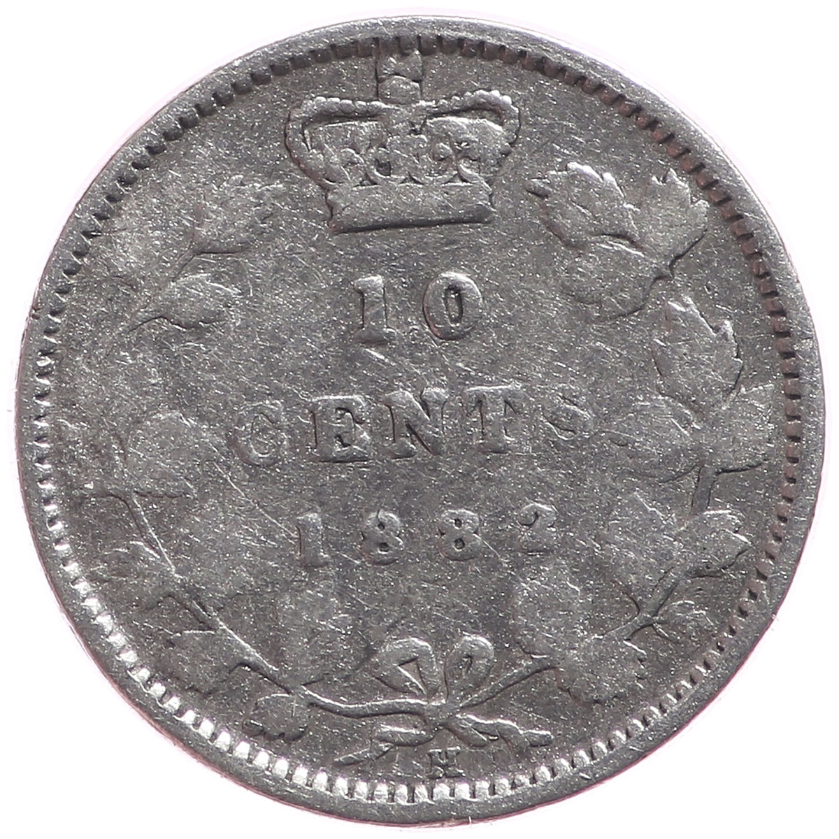 1882H Canada 10-cents G-VG (G6)
