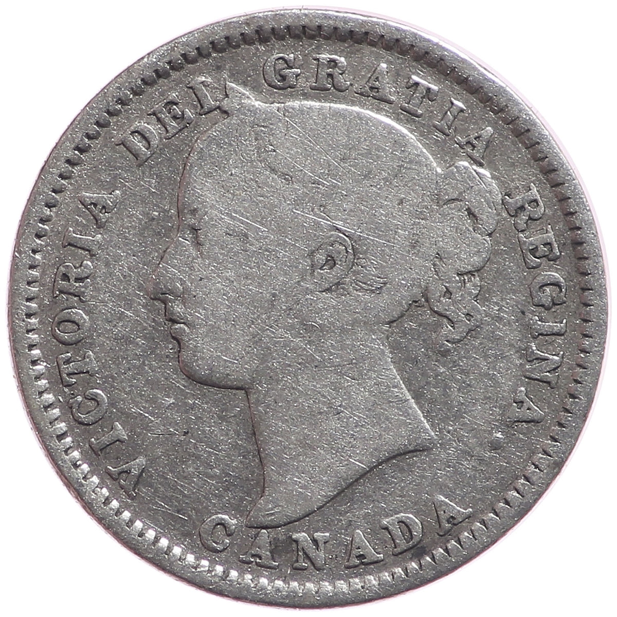1882H Canada 10-cents G-VG (G6)