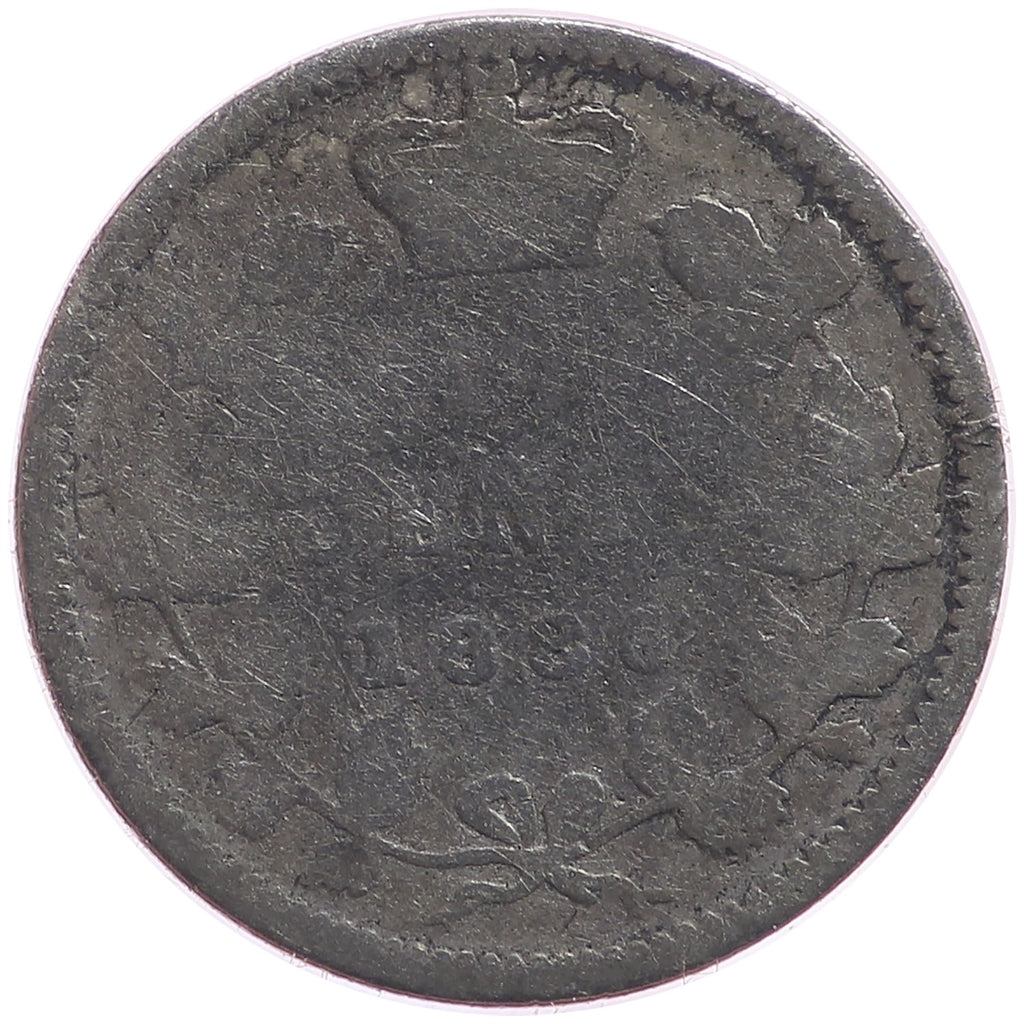 1886 Small 6 Obv. 5 Canada 10-cents Good (G4)