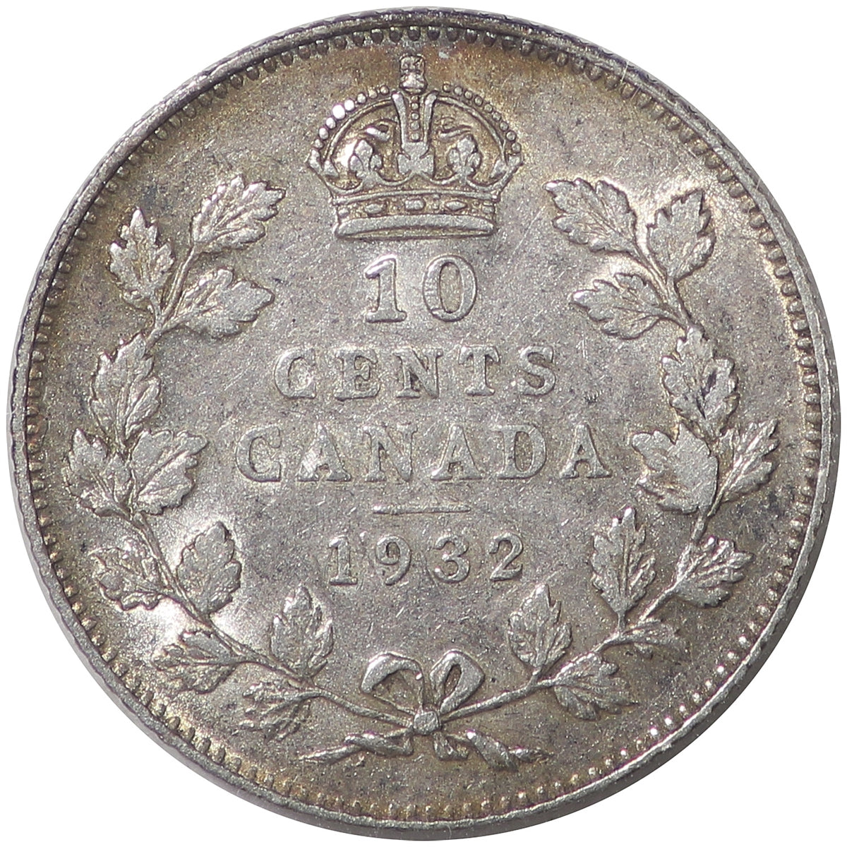 1932 Canada 10-cents ICCS Certified EF-40