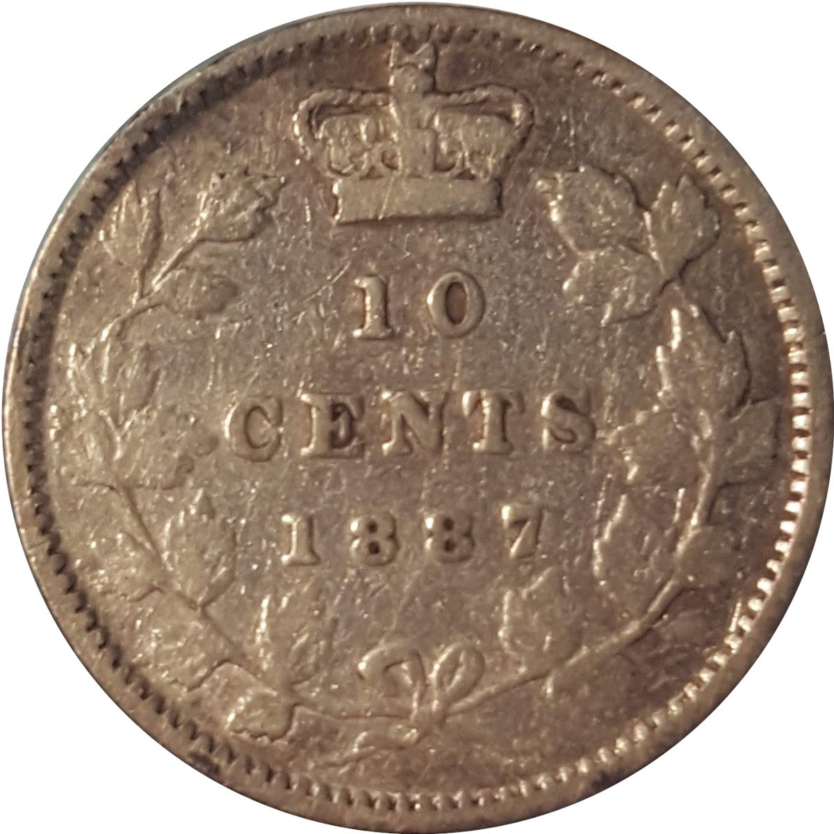 1887 Canada 10-cents VG-F (VG10) $