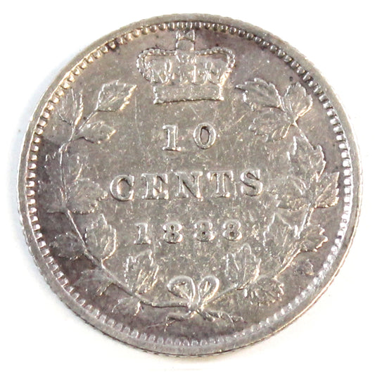 1888 Canada 10-cents Very Fine (VF20) $