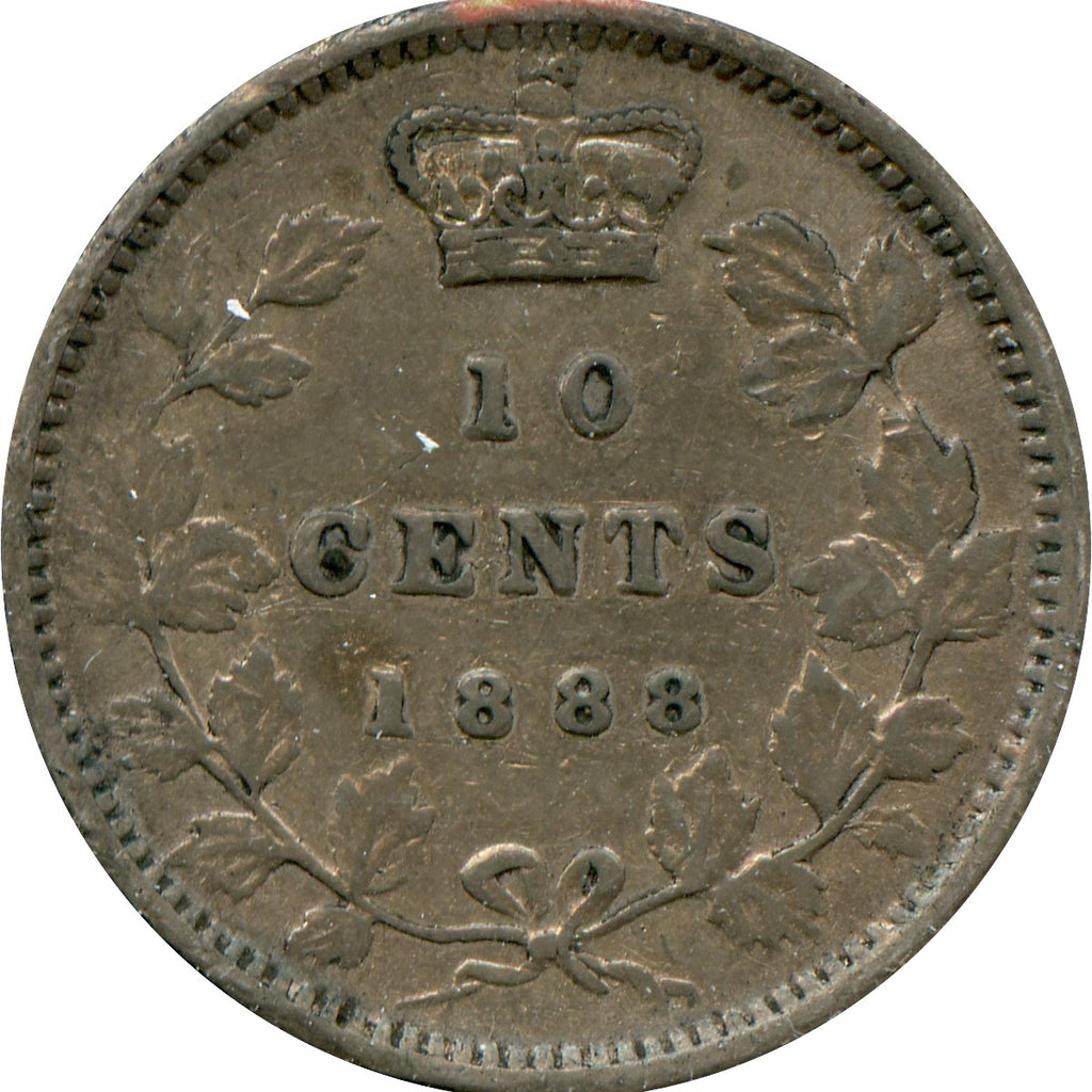 1888 Canada 10-cents F-VF (F-15) $