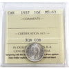 1937 Canada 10-cents ICCS Certified MS-63
