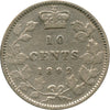 1892 Obv. 5 Canada 10-cents Fine (F-12) $