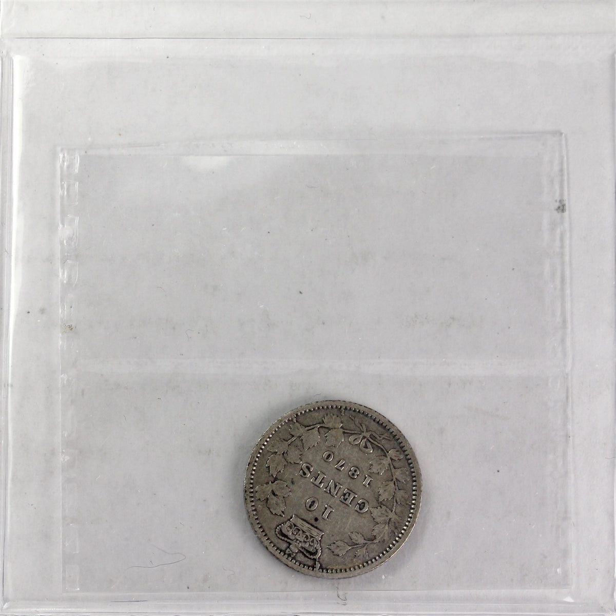 1870 Wide O Canada 10-cents ICCS Certified VG10