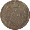 1893 Flat Top 3 Obv. 5 Canada 10-cents G-VG (G-6) $