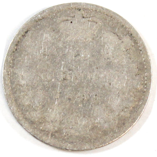 1896 Obv. 5 Canada 10-cents Good (G4)