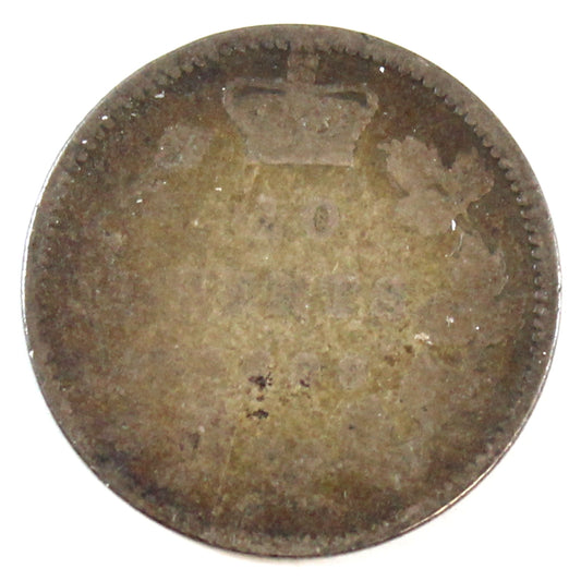 1898 Obv. 6 Canada 10-cents About Good (AG3)