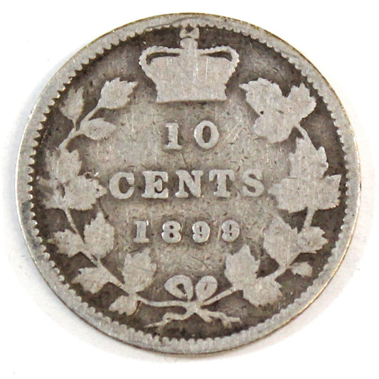 1899 Small 9's Canada 10-cents Good (G4)