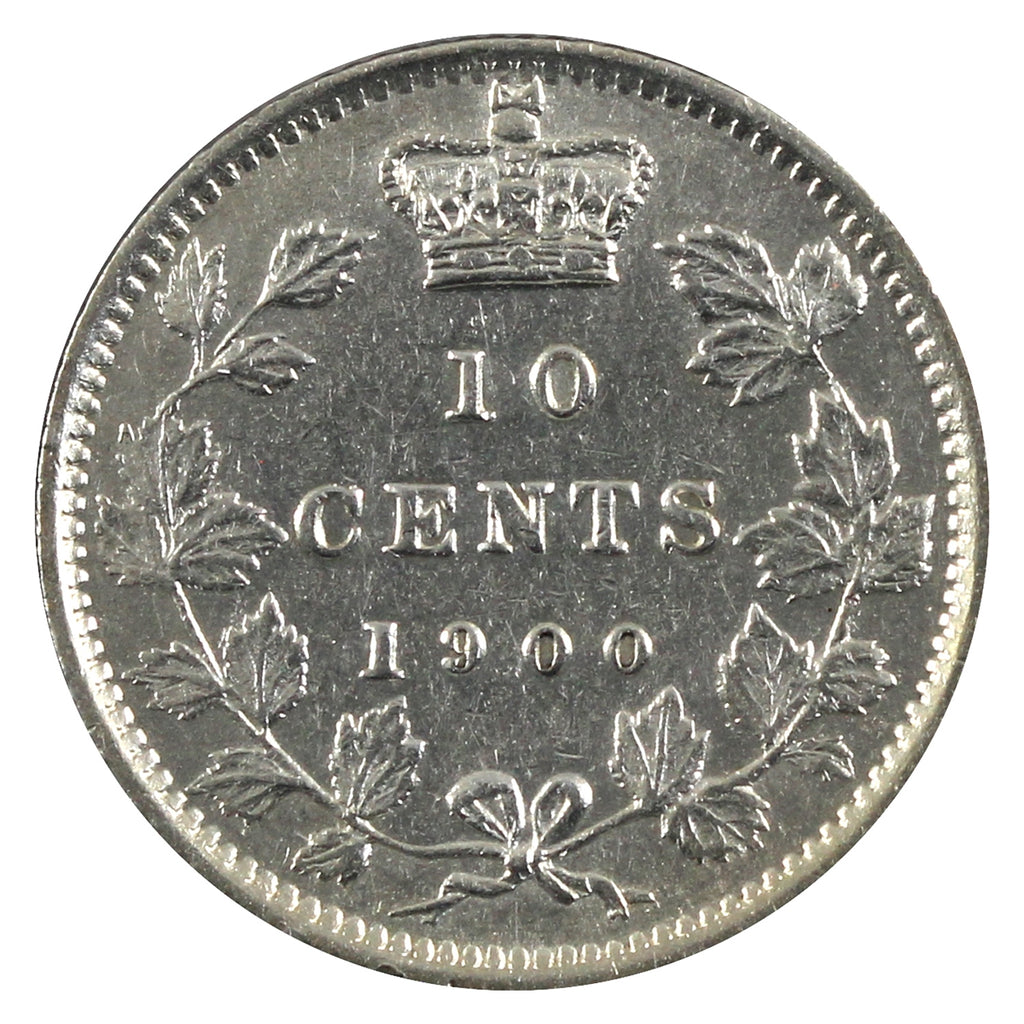 1900 Canada 10-cents EF-AU (EF45) $