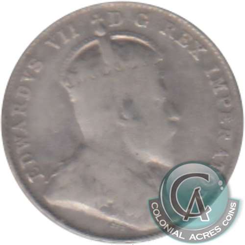 1907 Canada 10-cents VG-F (VG-10)