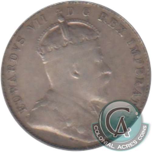 1908 Canada 10-cents F-VF (F15)