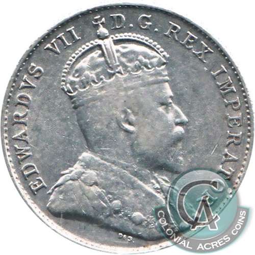 1909 Victorian Leaves Canada 10-cent Very Fine (VF20)