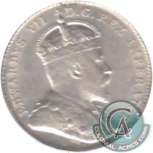 1909 Victorian Leaves Canada 10-cent Extra Fine (EF40) $