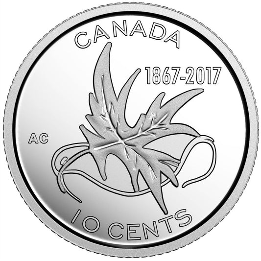 2017 Wings Of Peace Canada 10-cents Silver Proof (No Tax)