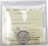 2019 Canada 10-cents ICCS Certified MS-67