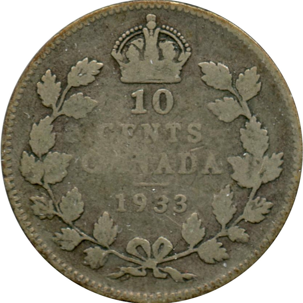 1933 Canada 10-cents Good (G-4)