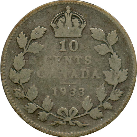 1933 Canada 10-cents Good (G-4)