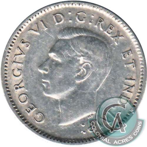 1937 Canada 10-cents F-VF (F15)