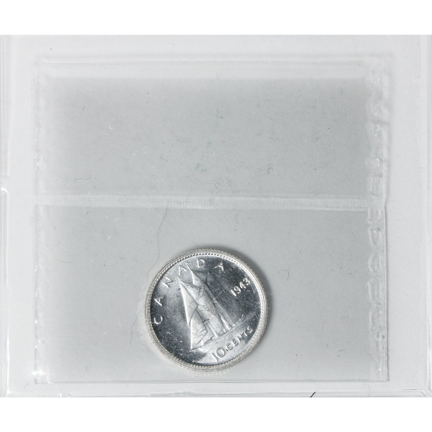 1943 Canada 10-cents ICCS Certified MS64